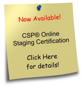 post-it-note - now available online staging certification
