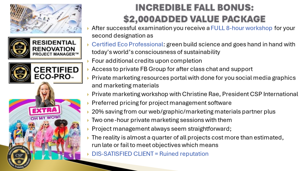 fall RRPM Bonus Course